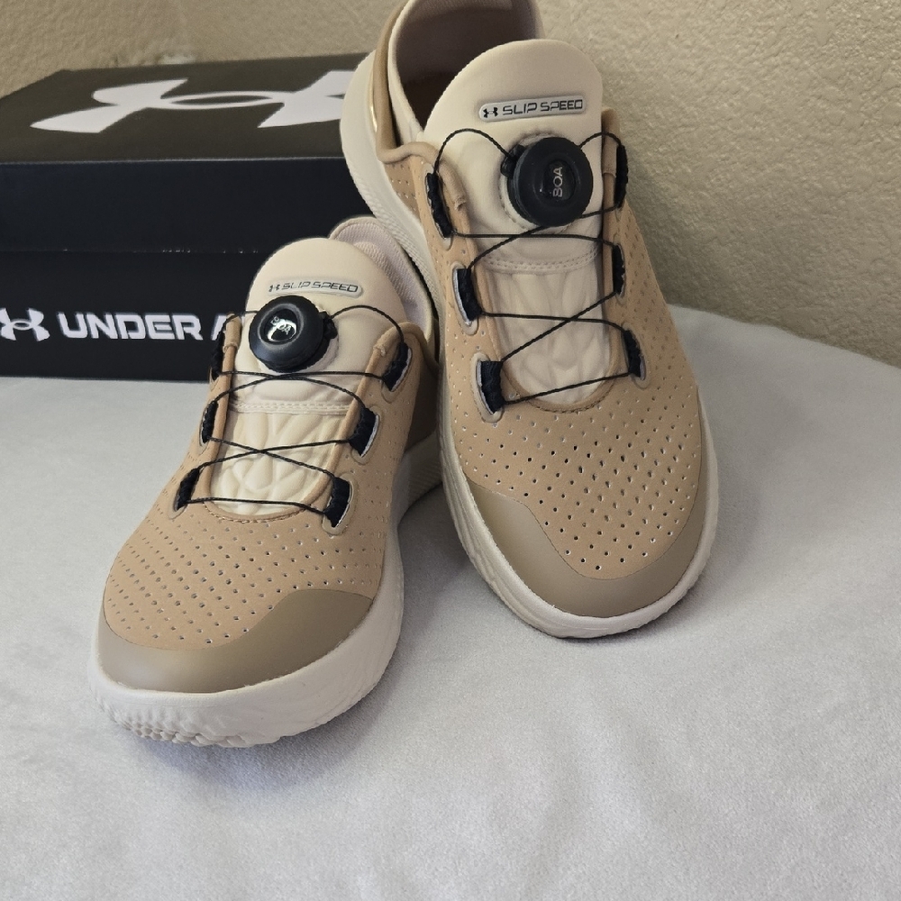 BRAND NEW Under Armour Tan Athletic Shoes